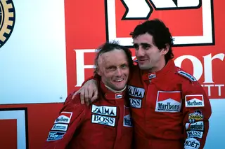 Em 1984, na estreia do Estoril, Prost foi primeiro, mas Lauda foi campeão