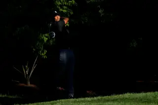 Tiger Woods a treinar para o Memorial Tournament