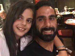 Com a filha, Núria