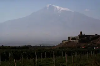 O Monte Ararat, na Arménia
