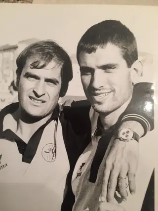 Com o amigo Pauleta
