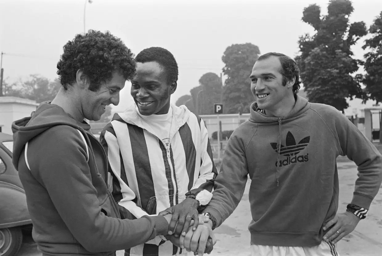 Mustapha Dahleb, François M'Pelé, and Carlos Bianchi - 1977