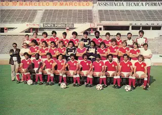 Plantel do Benfica - Época 1981/82