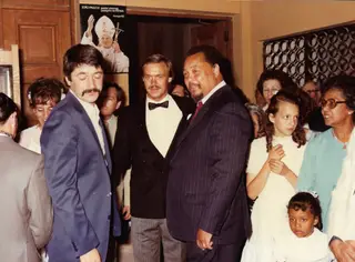 Mário Wilson foi um dos convidados no casamento de Álvaro
