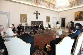 O Papa recebeu a delegação da NBA num encontro que durou cerca de 30 minutos
