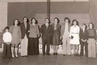 Litos (à esquerda) com os pais e irmãos