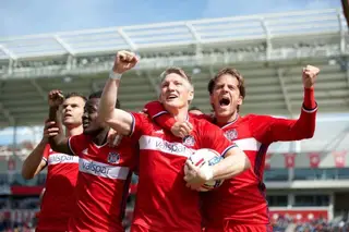 A festejar um golo dos Chicago Fire