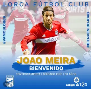 João ainda esteve 15 dias no Lorca FC, de Espanha