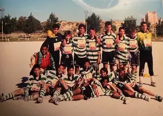 Pedro (em baixo à direita) voltou ao Sporting aos 12 anos
