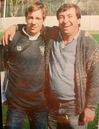 Pedro com o pai
