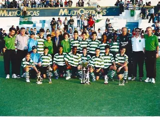 Leonel e a sua equipa que venceu o torneio da Pontinha