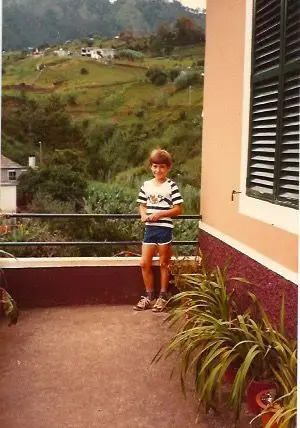 Leonel em criança, na Madeira