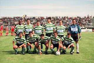 João (em baixo ao centro) jogou uma época e meia no Sporting da Covilhã