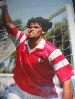 Nos juvenis a festejar um golo pelo Benfica