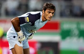 Paulo Santos na baliza do SC Braga