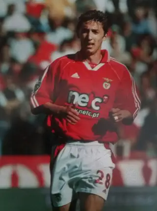 Num jogo pela equipa principal do Benfica