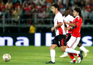 Rui Baiao num jogo pelo Olhanense, contra o Benfica.