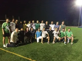 A turma de Rui Baião no curso de treinador nível II. Rui é o 1º em pé à esquerda