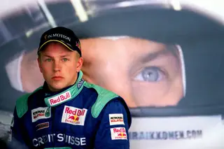 Kimi Räikkönen com a Sauber, no início do século