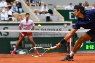 O italiano obrigou Djokovic a cinco sets