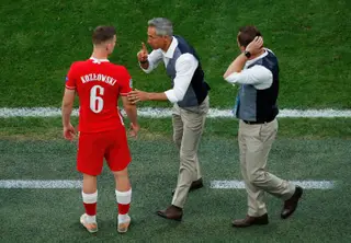 Kozlowski e Paulo Sousa, o selecionador da Polónia