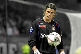 Grégory Coupet, guarda-redes do Lyon entre 1996/97 e 2007/08
