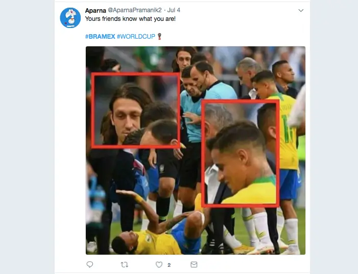 Até os colegas não levaram as quedas de Neymar tanto a sério