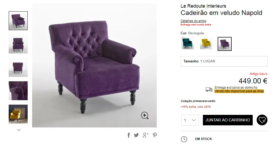 Cadeirão La Redoute