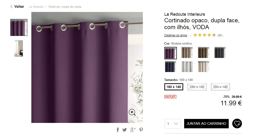 Cortinados La Redoute