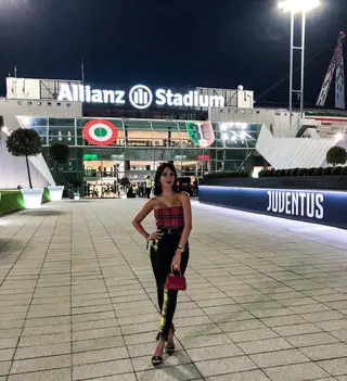 Georgina Rodríguez no estádio da Juventus