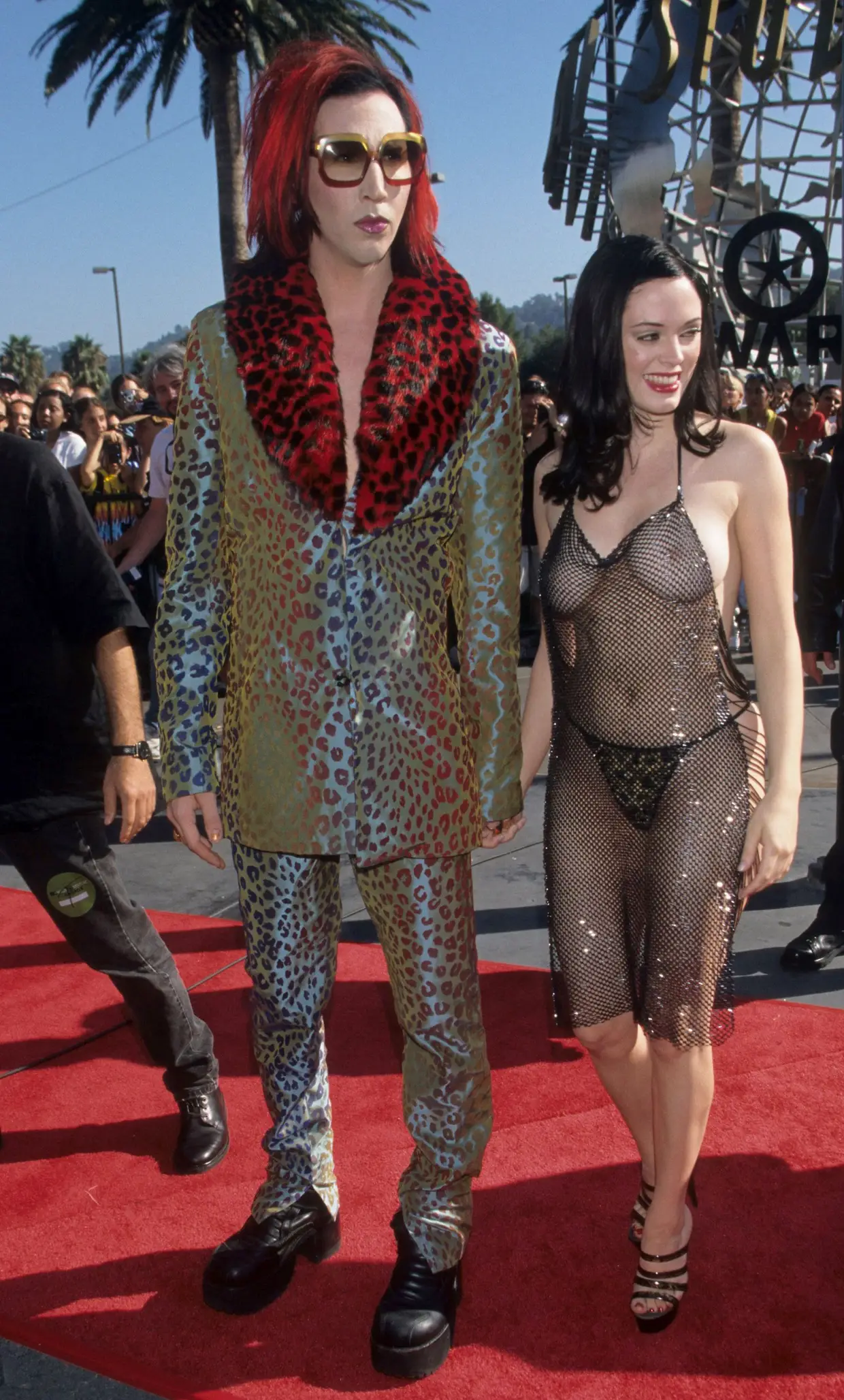 Rose mcgowan com Marilyn Manson