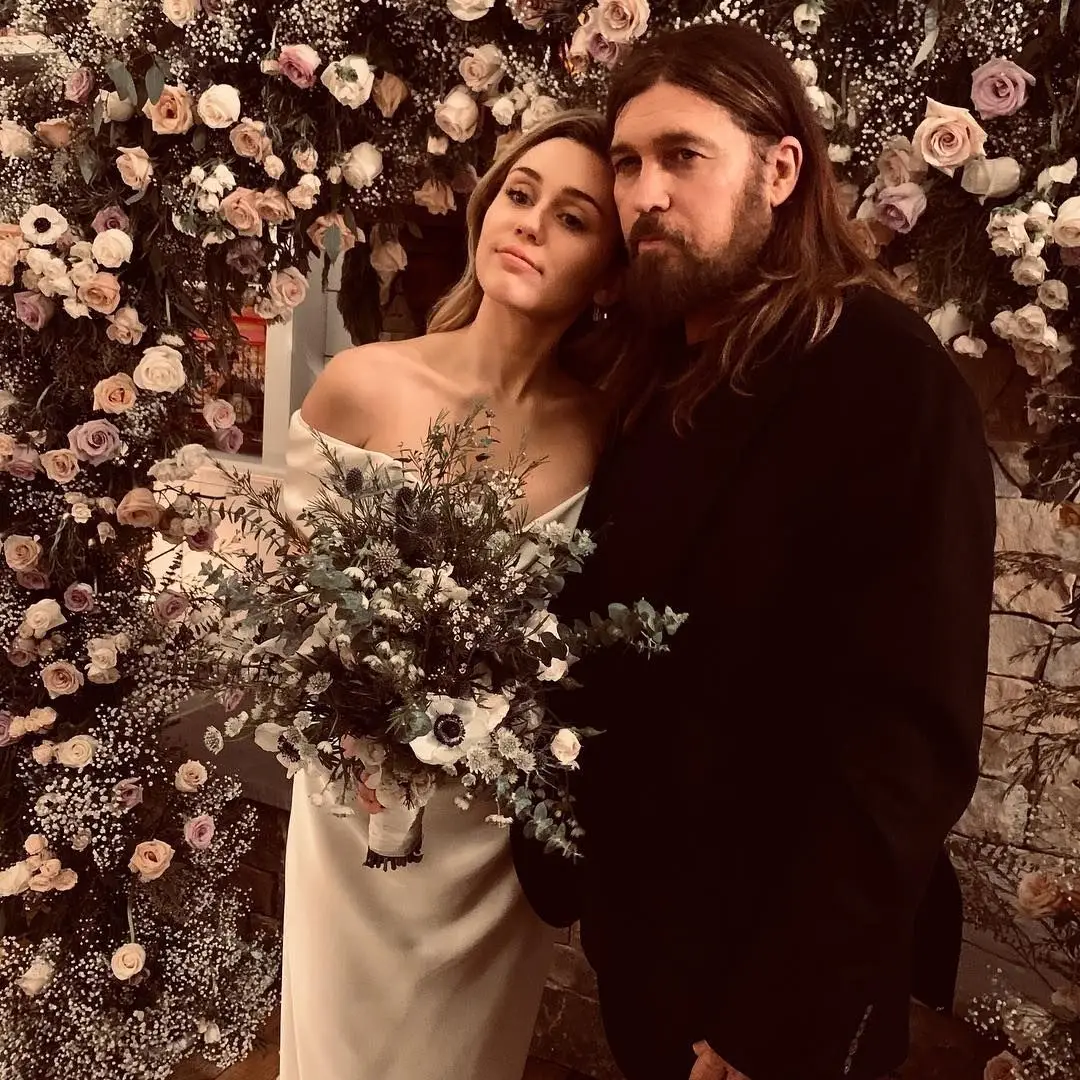 Miley com o Pai Billy Ray Cyrus