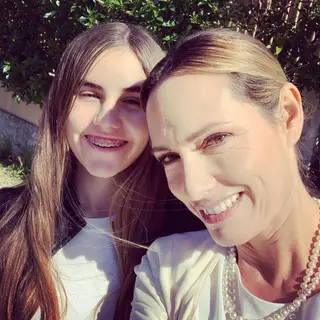 Fernanda Serrano com a filha Laura