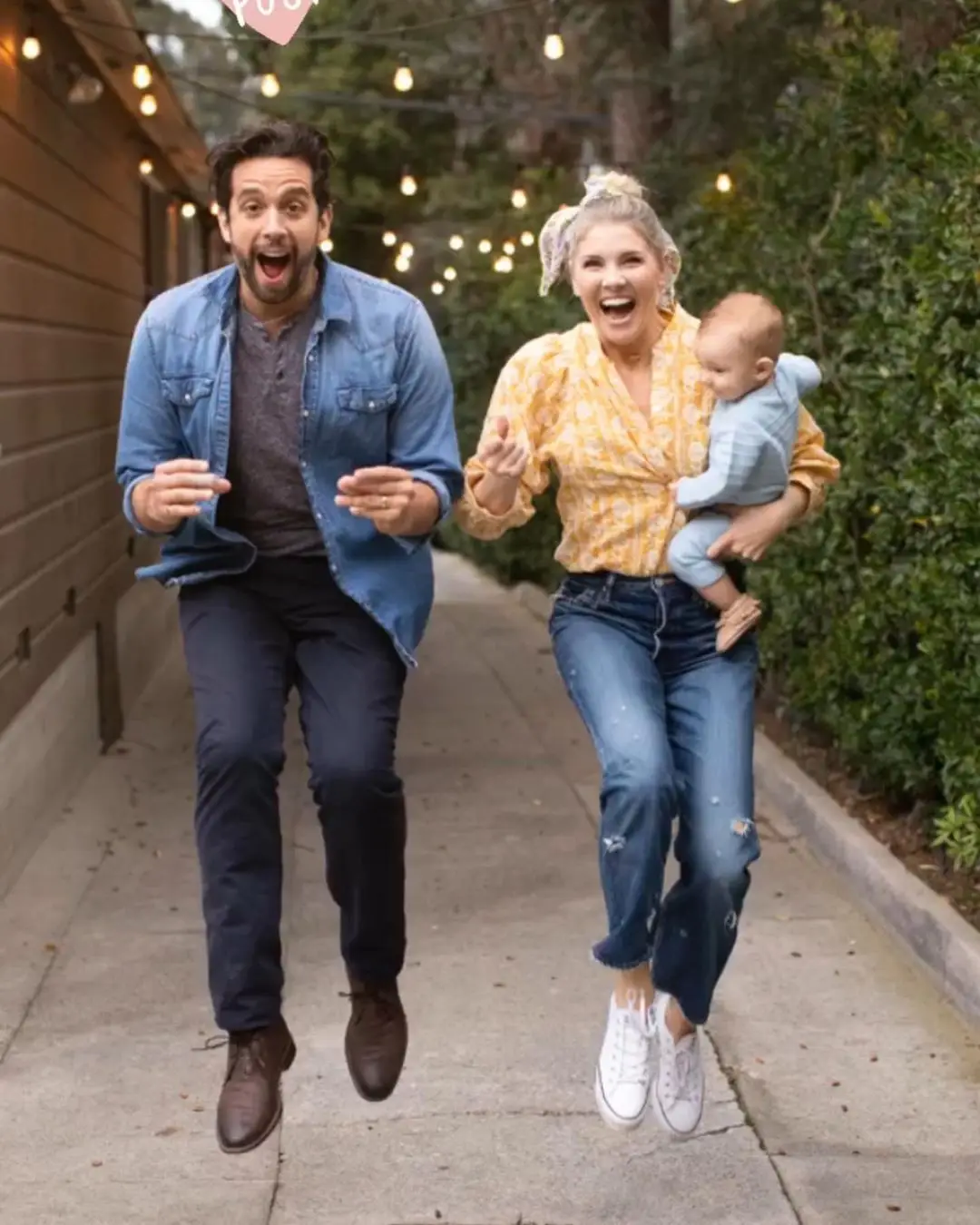 Nick Cordero, Amanda Kloots e o bebé, Elvis