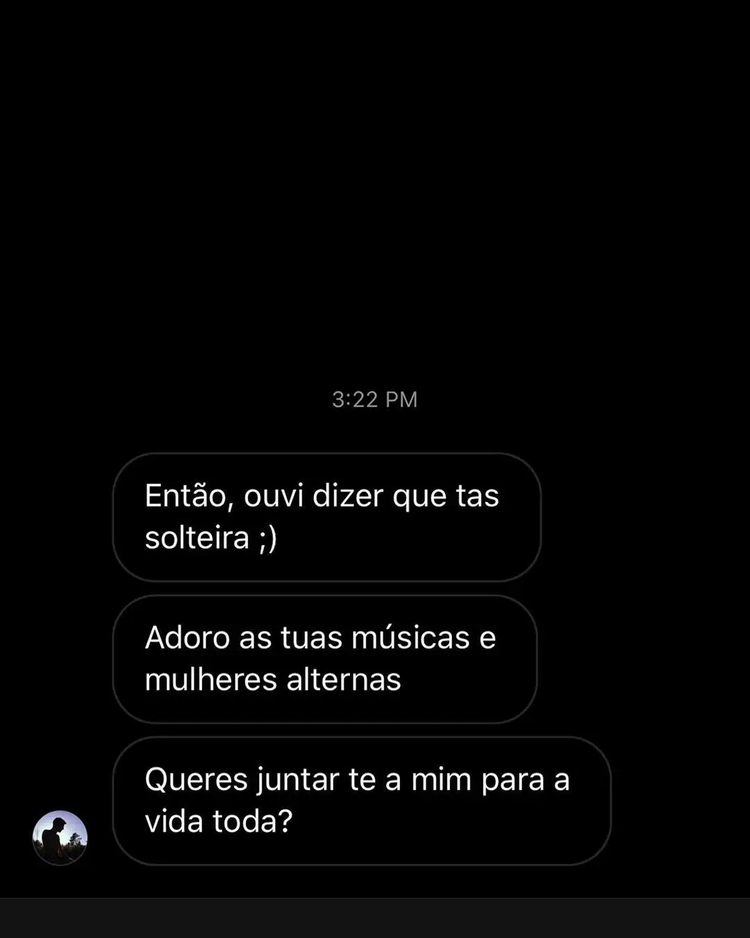 Algumas das mensagens que a cantora recebeu após comunicar a sua separação
