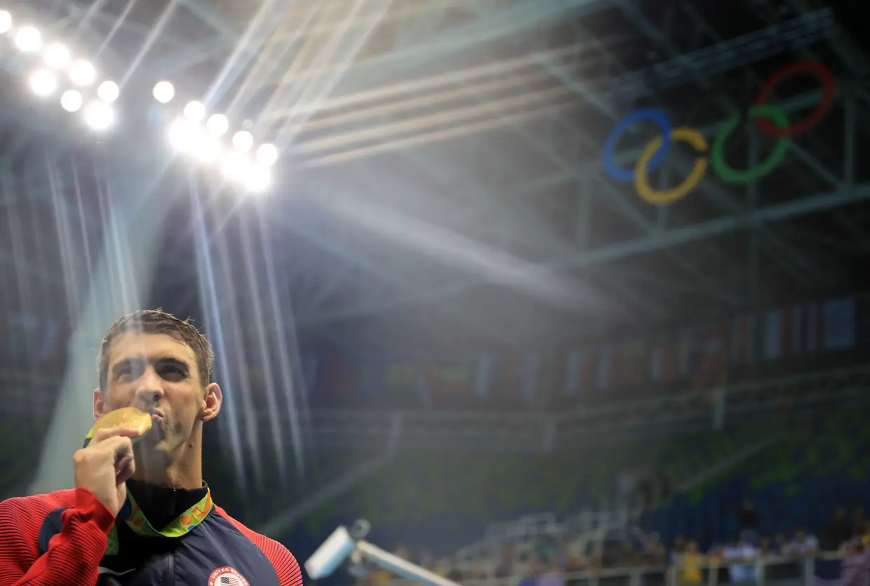 No Rio de Janeiro, o rei das águas foi o norte-americano Michael Phelps. Consagrou ainda mais o seu nome na história da natação, ao conquistar a sua 23ª medalha de ouro em Jogos Olímpicos, um estrondoso recorde mundial.