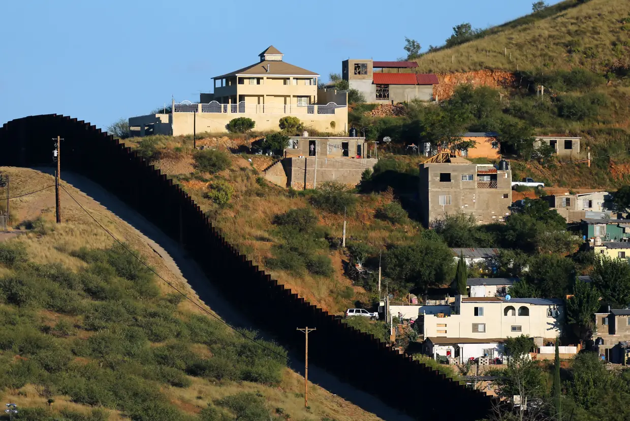 A fronteira em Nogales.