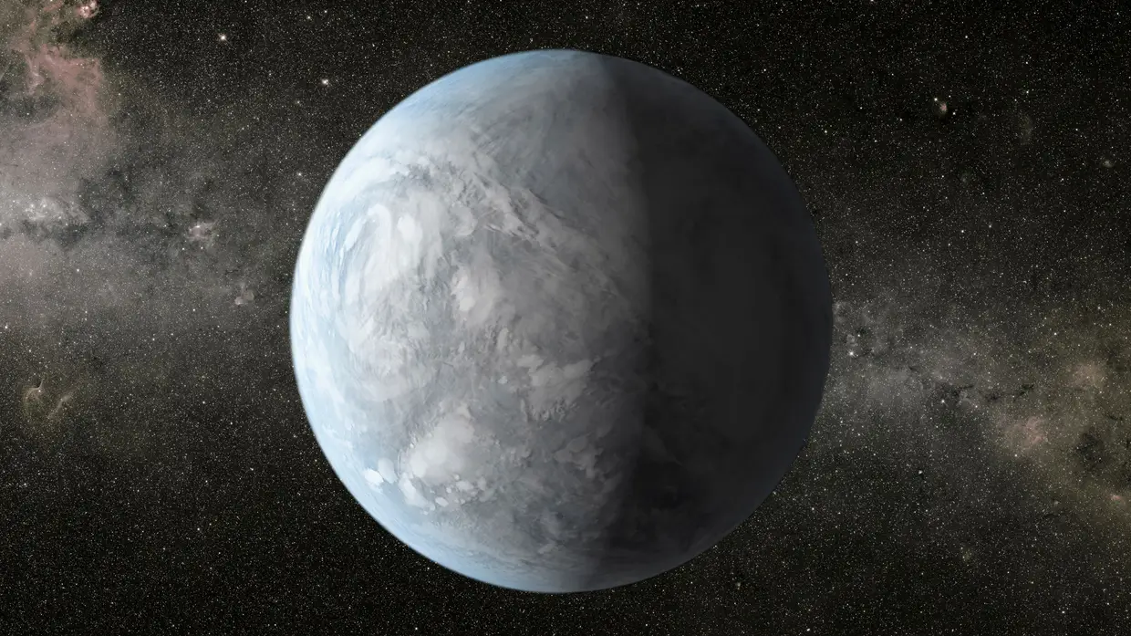 Uma imagem do Kepler-62e.