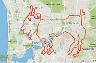 Trajetos de bicicleta transformados em obra de arte