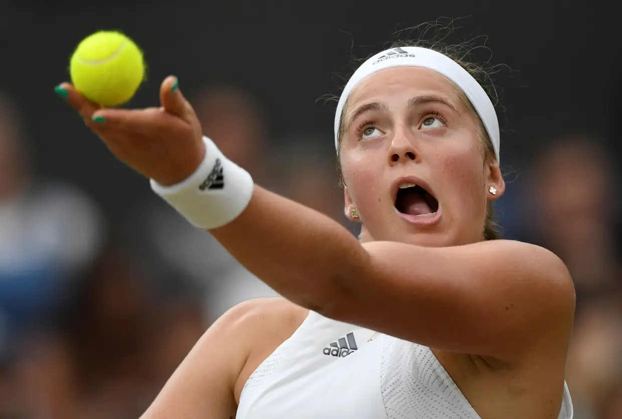 Jelena Ostapenko nos quartos de final.