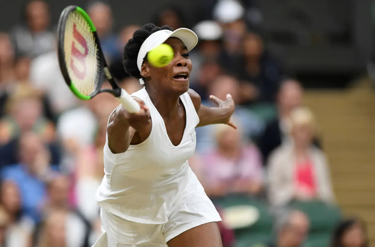 Venus Williams nos quartos de final de Wimbledon.