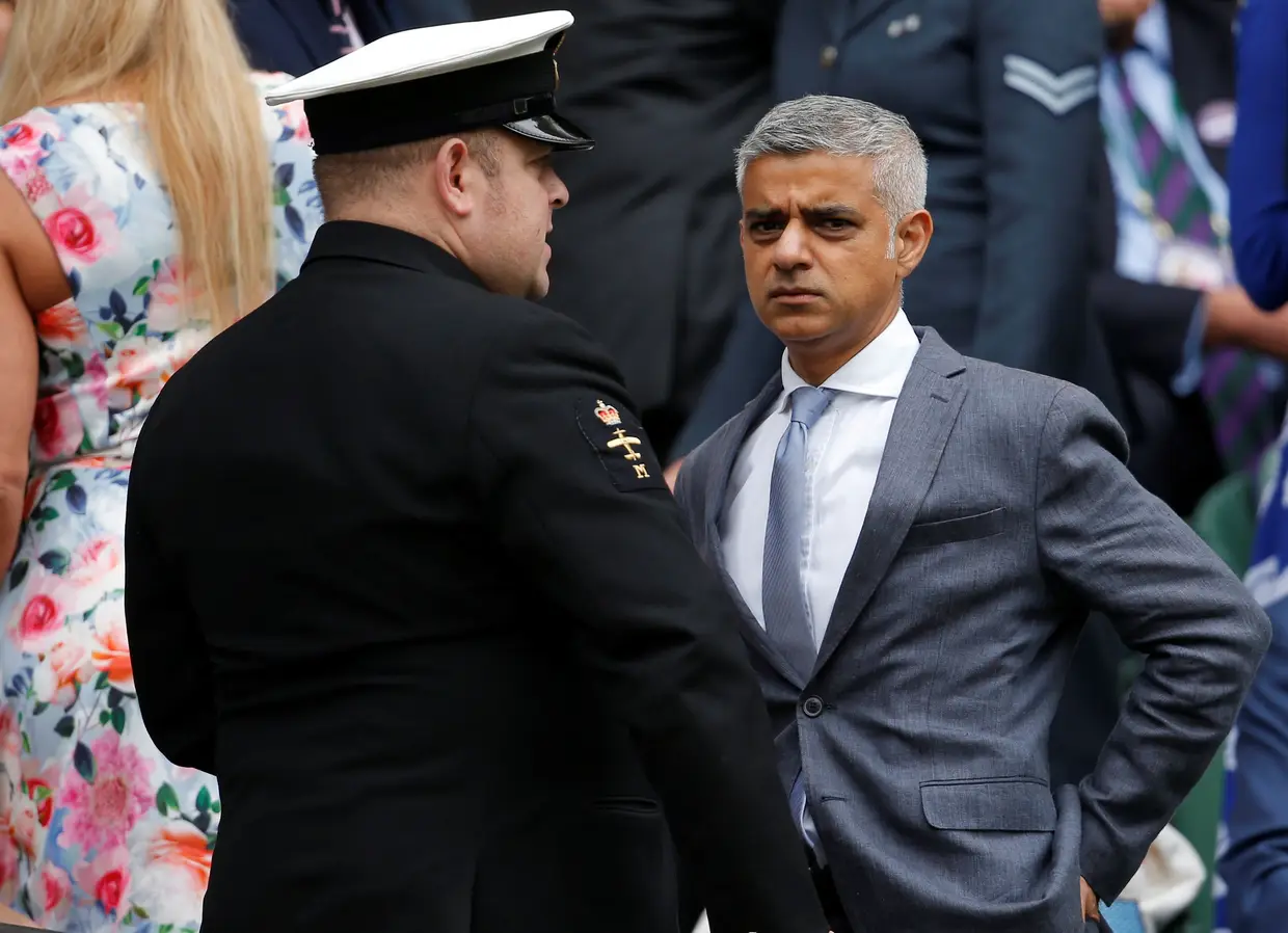 O presidente da Câmara de Londres, Sadiq Khan.
