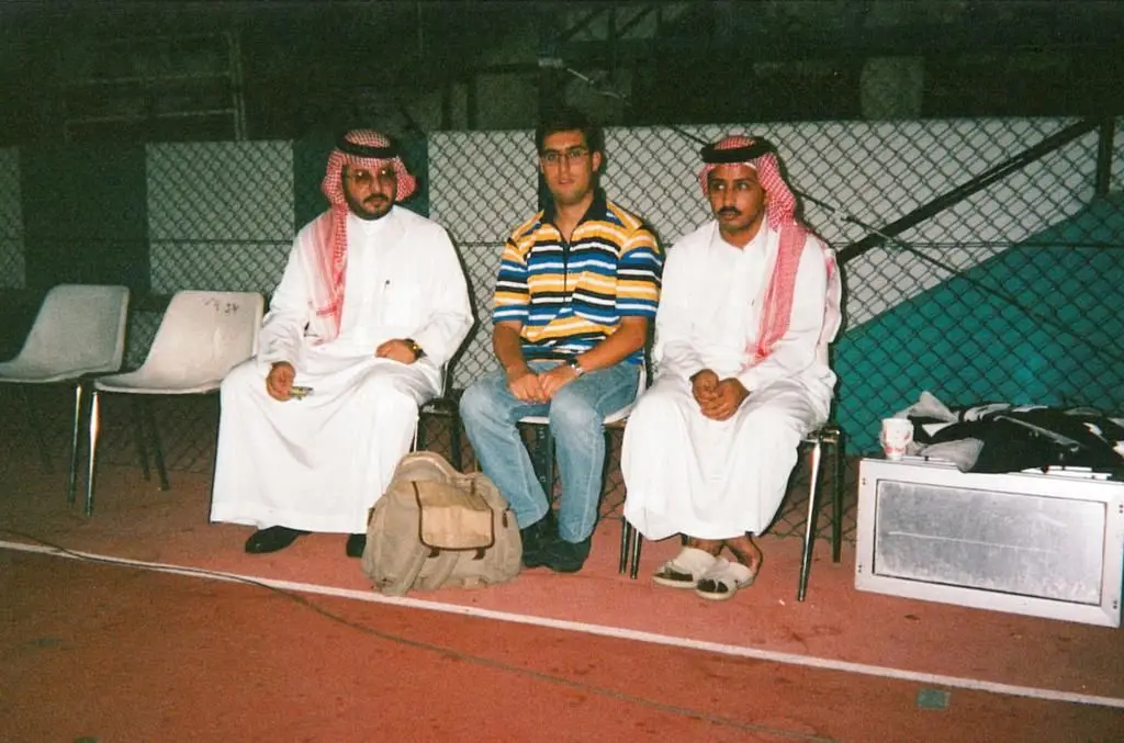 Reportagem na Arábia Saudita em 1995. Foto cedida por Nuno Luz.