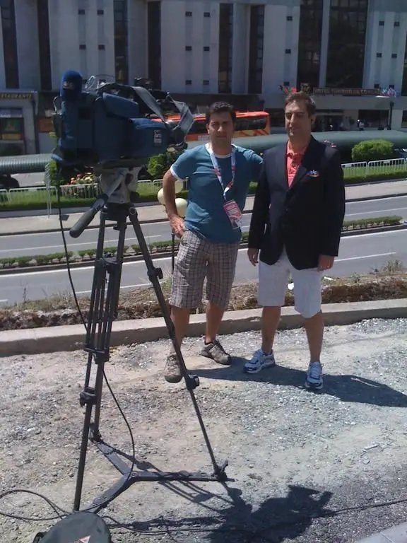 O repórter de imagem Jorge Pelicano e o jornalista Nuno Luz.