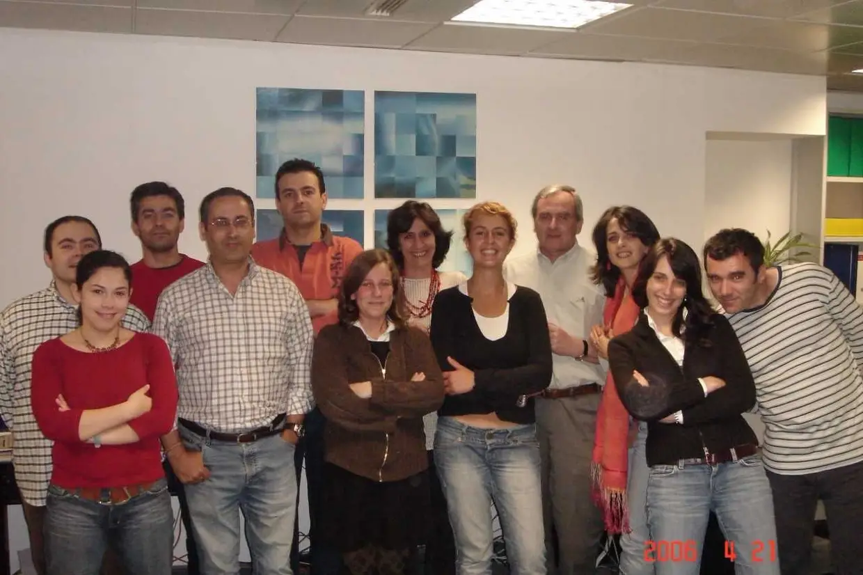 A equipa de arquivistas da SIC. Foto cedida por Henrique Nabais.