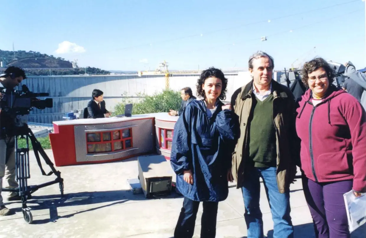 Helena Figueiredo, Fernando Fraga e Marta Barreiros. Foto cedida por Helena Figueiredo.