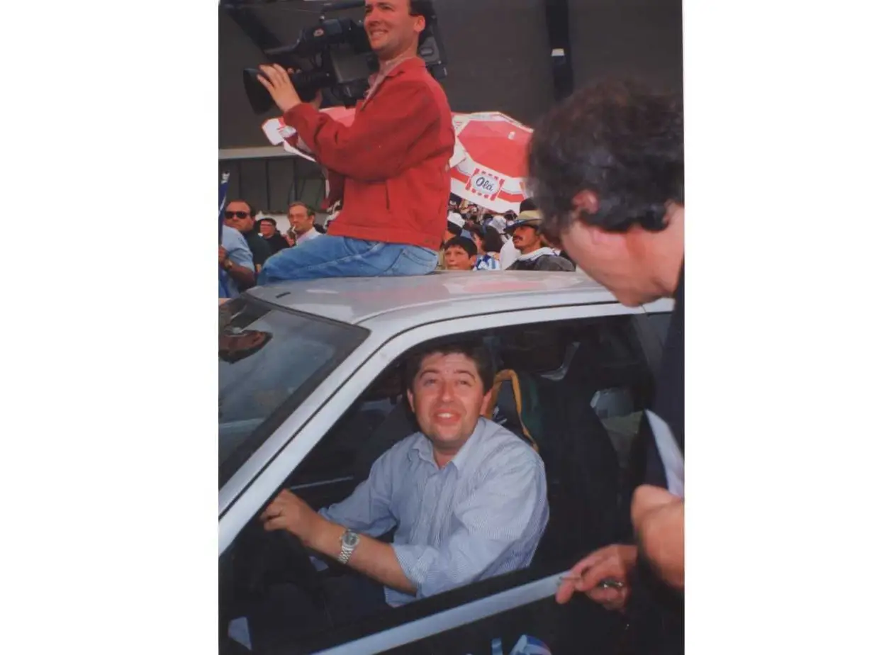 Joaquim Gomes e Mário Augusto no Porto, em 1993, ano em que o FC Porto foi campeão.