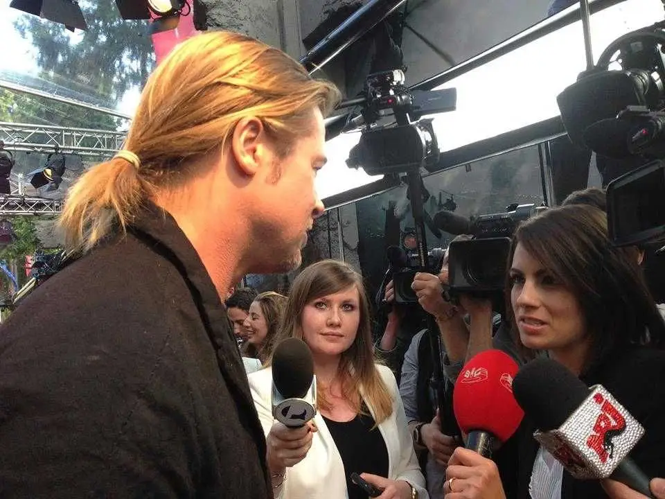 Paris, 2013. Entrevista exclusiva com Brad Pitt, na ante-estreia do filme World War Z. Foto cedida por Susana Frexes.