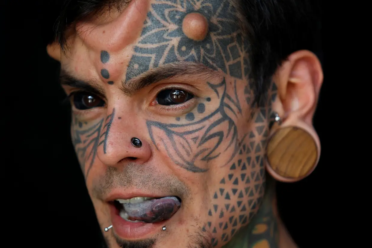 Carlos Dehaquiz participante na Expo Tattoo Fair em Medellin, Colômbia.