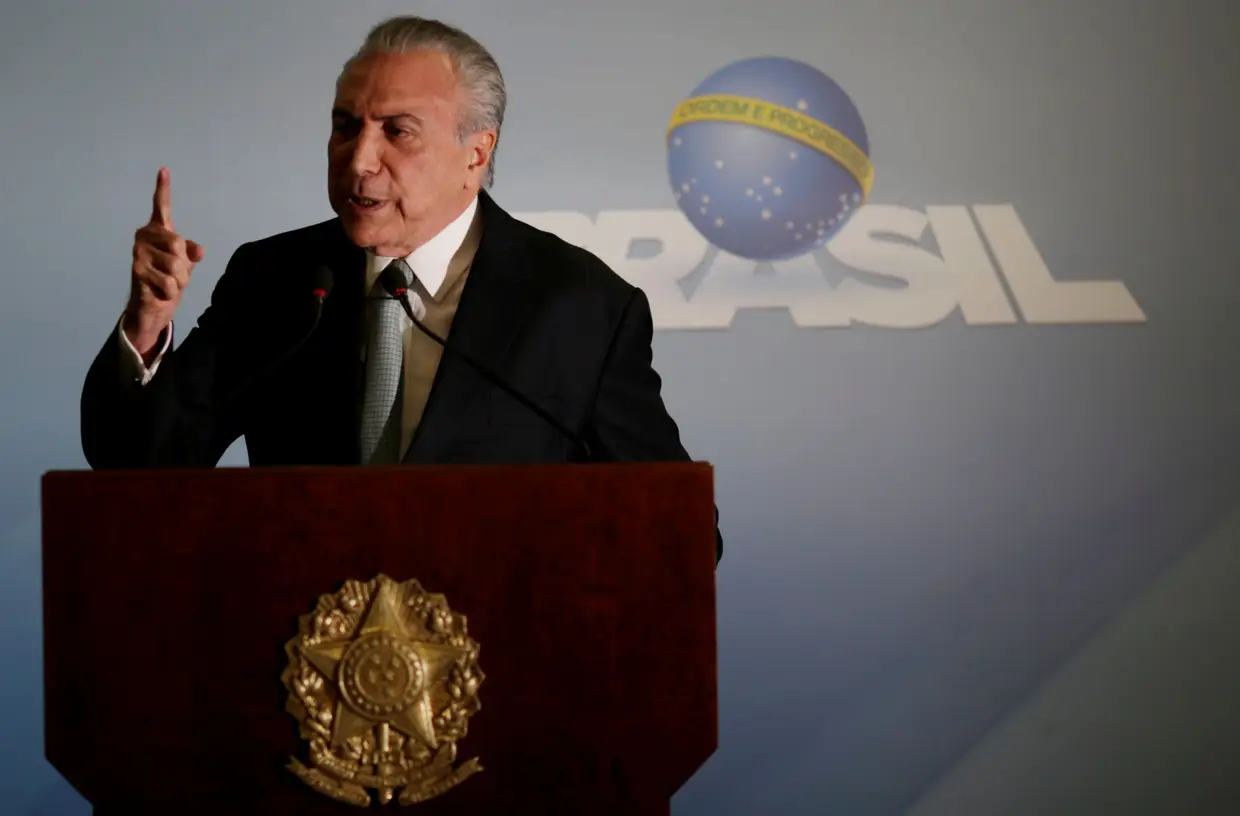 "Não renunciarei. Repito, não renunciarei." Michel Temer, Presidente do Brasil, 18-05-2017